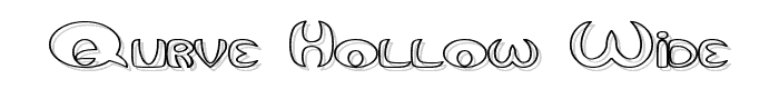 Qurve Hollow Wide font